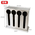 Square stainless steel ladle holder with lid - stainless steel spoon organizer - ladle box - spoon rest - commercial grade for restaurants and cafes