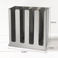 Square stainless steel ladle holder with lid - stainless steel spoon organizer - ladle box - spoon rest - commercial grade for restaurants and cafes