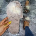 2024 autumn/winter fashion korean style indoor plush slippers - warm, cozy, and trendy women's home shoes