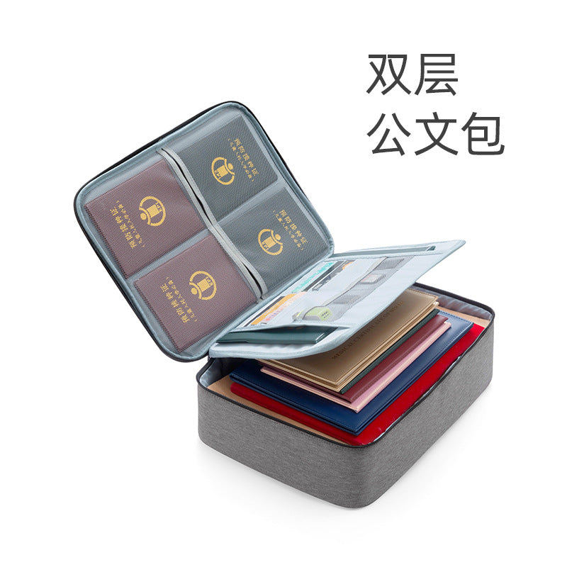 Invit.l Document Storage Bag Household Multi-layer Large Capacity Multifunctional Certificate Document Passport Card Bag Organizing Box