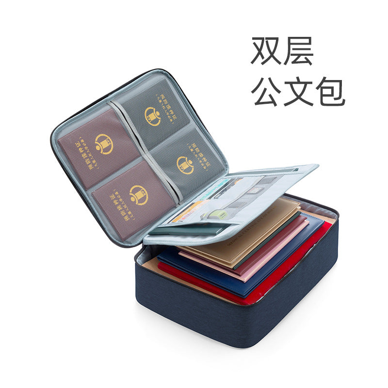 Invit.l Document Storage Bag Household Multi-layer Large Capacity Multifunctional Certificate Document Passport Card Bag Organizing Box