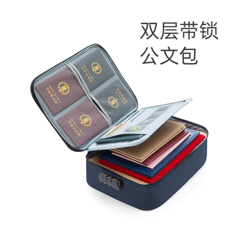 Invit.l Document Storage Bag Household Multi-layer Large Capacity Multifunctional Certificate Document Passport Card Bag Organizing Box