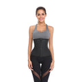 Rubber style 9 steel ribs waist clip girdle with 3-breasted waistband   cross-border supply slim waist