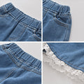 Girls' denim shorts - korean style, trendy & chic, lightweight hot pants for summer, versatile outerwear, perfect for mid-to-large children