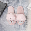 Furry slippers women's flats clouds 2024 fall and winter new arrival one-line outwear home casual plaid warmth furry slippers women