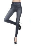 Ins cross-border hot style brushed shark bottom pants spring knitted jeans women's european and american wholesale cross-border yoga pants
