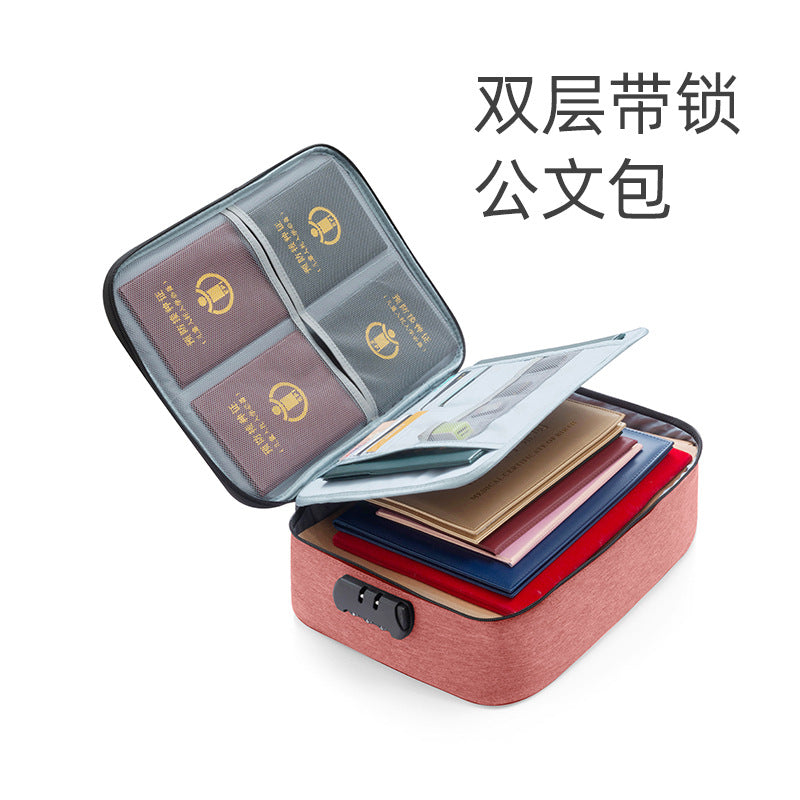 Invit.l Document Storage Bag Household Multi-layer Large Capacity Multifunctional Certificate Document Passport Card Bag Organizing Box