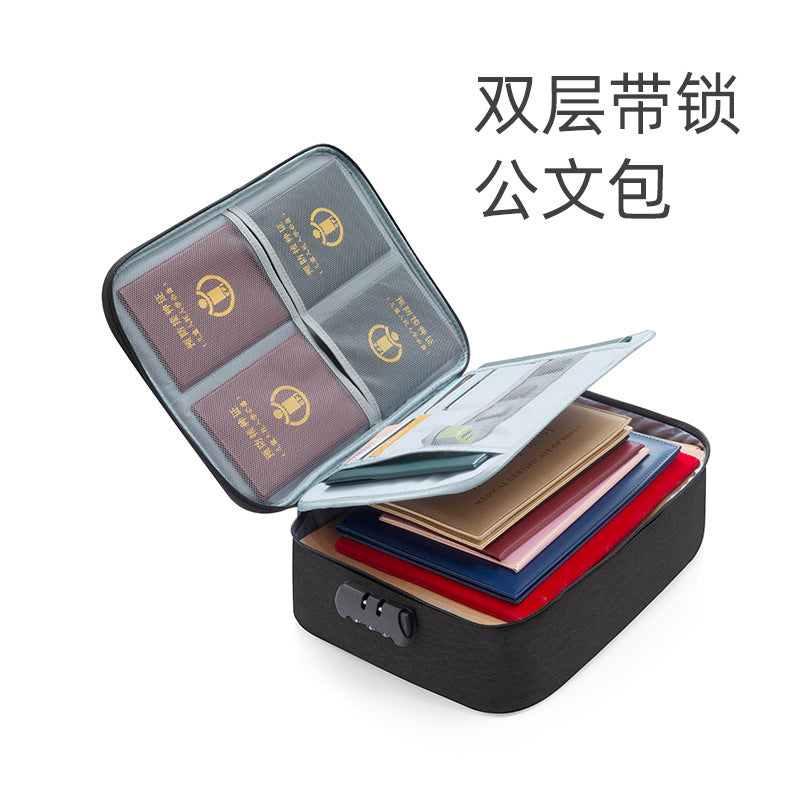 Invit.l Document Storage Bag Household Multi-layer Large Capacity Multifunctional Certificate Document Passport Card Bag Organizing Box
