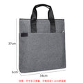 Large capacity three-layer briefcase - business office bag, conference bag, document file bag, executive bag with custom logo printing