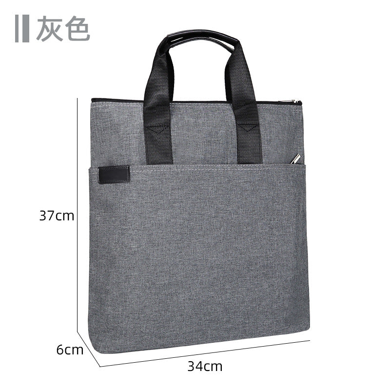 Large capacity three-layer briefcase - business office bag, conference bag, document file bag, executive bag with custom logo printing