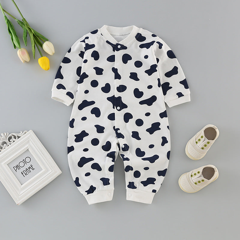 Baby clothes spring/autumn long-sleeve romper newborn 0-3 years old boy/girl pure cotton onesie crawling suit
