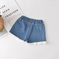 Girls' denim shorts - korean style, trendy & chic, lightweight hot pants for summer, versatile outerwear, perfect for mid-to-large children