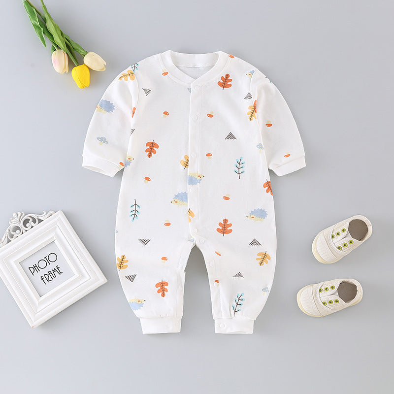 Baby clothes spring/autumn long-sleeve romper newborn 0-3 years old boy/girl pure cotton onesie crawling suit
