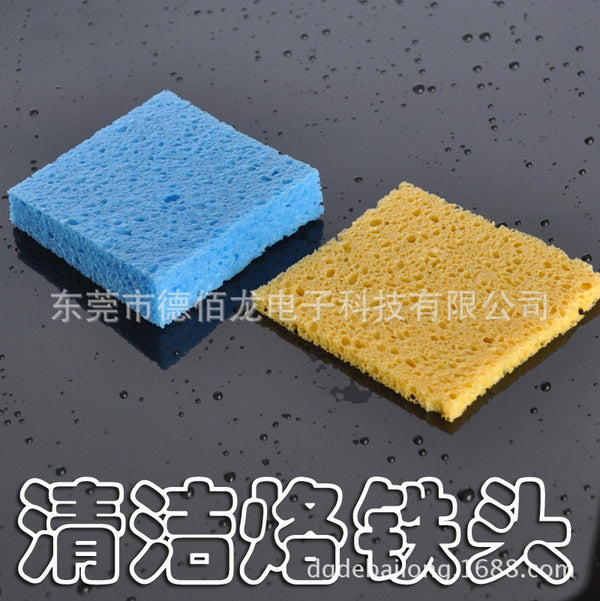 Super easy to use thickened soldering iron head cleaning cotton, imported compressed wood pulp sponge 6 * 6