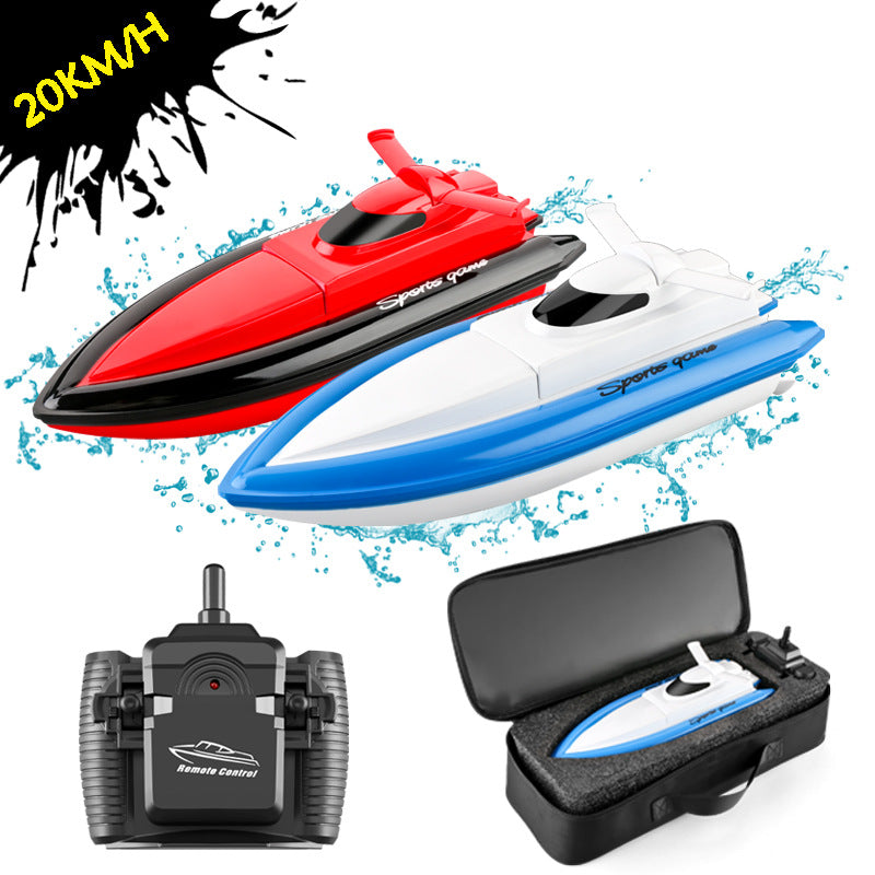 800 remote control boat high-speed speedboat 2.4g long battery life kids racing boat electric sailing model toy