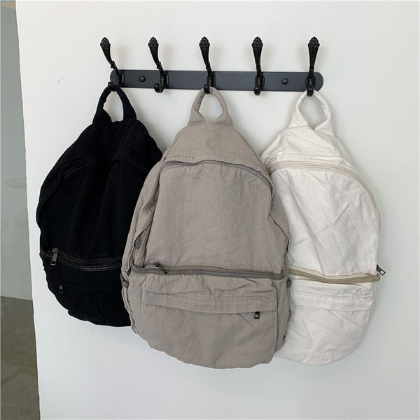 Korean trendy women's bags, backpacks, college canvas bags, casual computer bags, travel bags, backpacks, middle school students' books