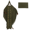African foreign trade  women's long robe plus size heavy-duty hotfix rhinestone faux two-piece dress with headscarf