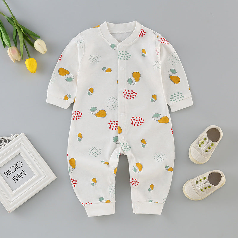 Baby clothes spring/autumn long-sleeve romper newborn 0-3 years old boy/girl pure cotton onesie crawling suit