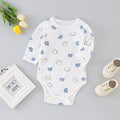 Baby long-sleeve romper: autumn triangle bodysuit, newborn unisex spring/autumn pure cotton crawling suit