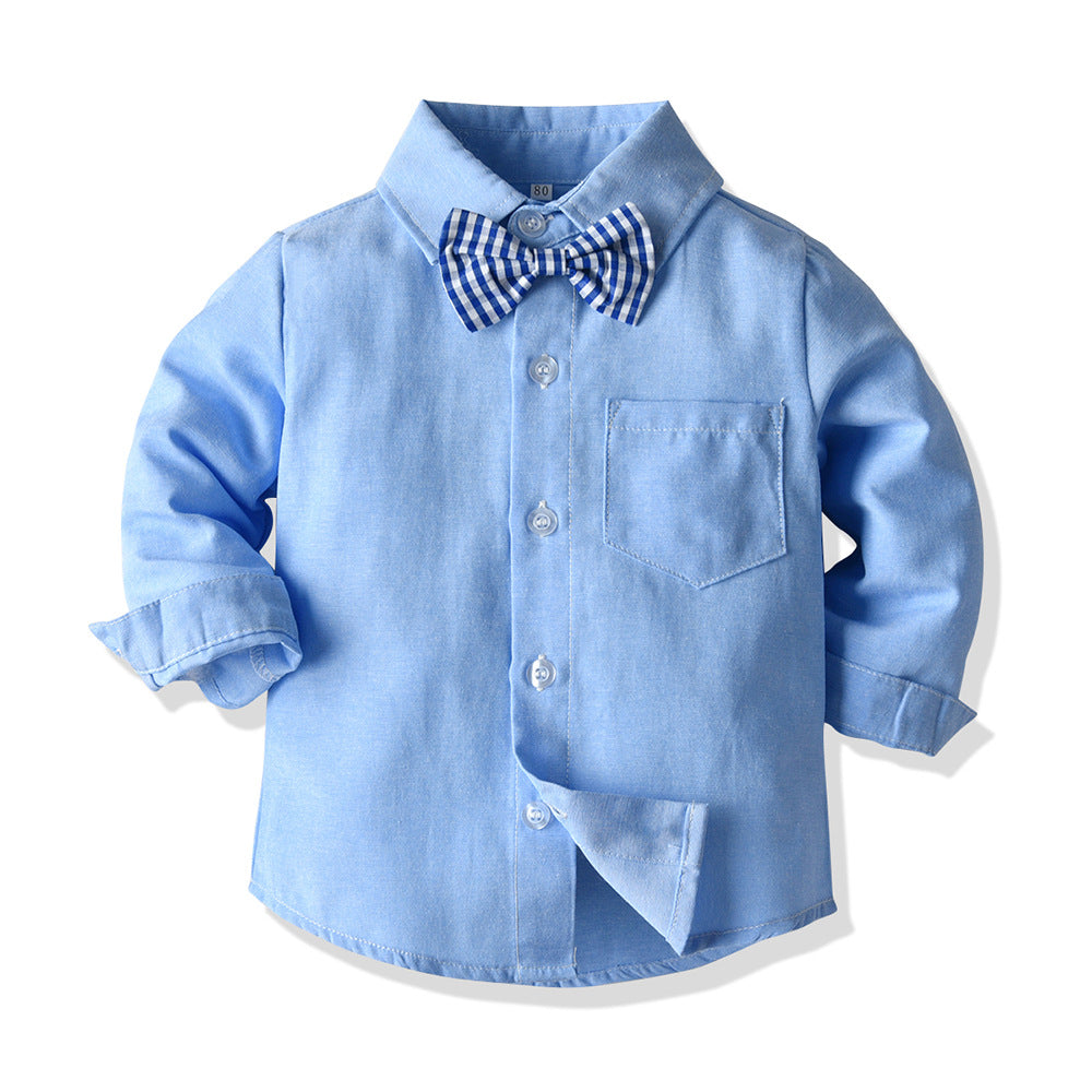Export children's clothing fall and winternew arrival small and medium-sized children's clothing boysoutwearlong sleeves suit kids dress three-piece set