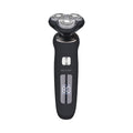 Men's electric shaver grooming kit - full body washable, quick charge, digital display, floating triple-head razor for shaving and hair removal