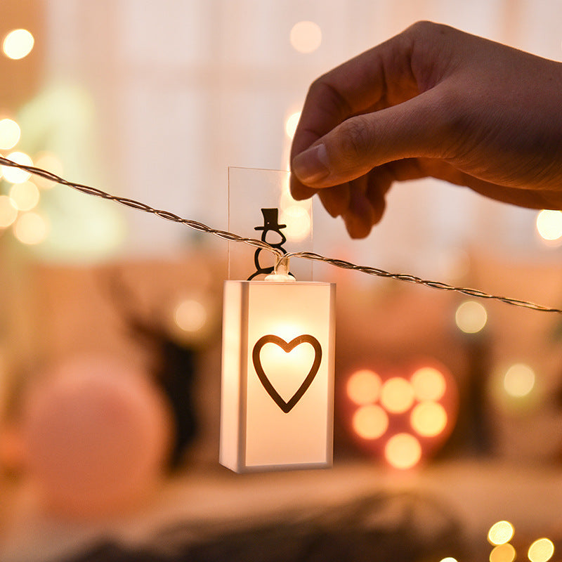 LED letter light box light string luminous letter puzzle string light Christmas decoration letter light box light string card lanterns