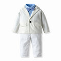 Export children's clothing fall and winternew arrival small and medium-sized children's clothing boysoutwearlong sleeves suit kids dress three-piece set