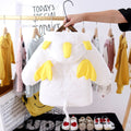 Girls' winter padded cotton coat, cute baby girl's padded jacket, 6-year-old girl's padded cotton coat with moving wings, one-piece winter outfit