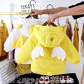 Girls' winter padded cotton coat, cute baby girl's padded jacket, 6-year-old girl's padded cotton coat with moving wings, one-piece winter outfit