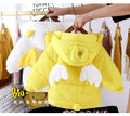 Girls' winter padded cotton coat, cute baby girl's padded jacket, 6-year-old girl's padded cotton coat with moving wings, one-piece winter outfit