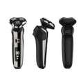 Men's electric shaver grooming kit - full body washable, quick charge, digital display, floating triple-head razor for shaving and hair removal