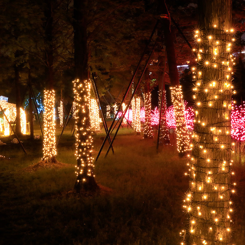 Factory direct sales lanterns outdoor waterproof lighting project special male and female light string urban lighting decoration string lights