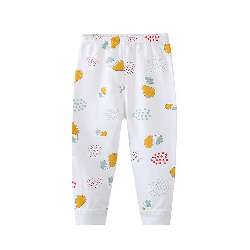 Baby long johns newborn baby pure cotton open crotch pants girl spring & fall thin inner wear single boy bottom pants