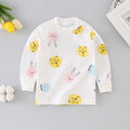 Baby underwear single top 0-1 year old infant autumn clothes boys' t-shirt long sleeve base layer pure cotton girls' autumn outfit