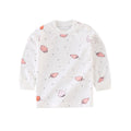 Baby underwear single top 0-1 year old infant autumn clothes boys' t-shirt long sleeve base layer pure cotton girls' autumn outfit