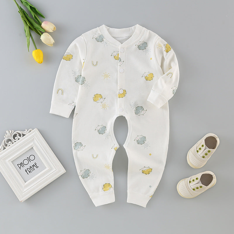 Baby romper pure cotton newborn bodysuit crawling suit baby clothes 0-3-6 months kids pajamas loungewear