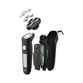Men's electric shaver grooming kit - full body washable, quick charge, digital display, floating triple-head razor for shaving and hair removal