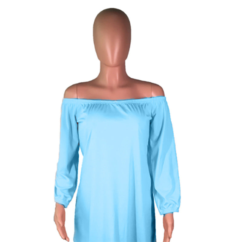 2020 hot selling european and american cross-border women's clothing  fashion casual solid color loose one-shoulder jumpsuit