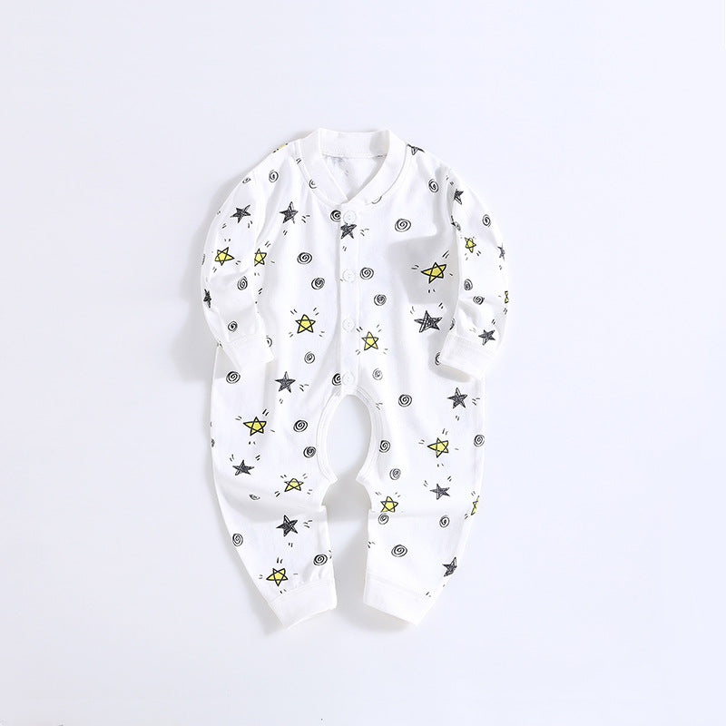 Baby romper pure cotton newborn bodysuit crawling suit baby clothes 0-3-6 months kids pajamas loungewear
