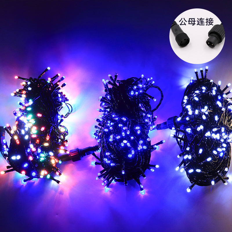 Factory direct sales lanterns outdoor waterproof lighting project special male and female light string urban lighting decoration string lights