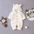 Baby knitting one-piece hoodie spring & fallnewborn clothing male and female baby sweater cute heattech romper 03