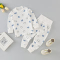 Wholesale high-waisted baby thermal underwear sets, newborn bodysuits, 0-3 years old kids' clothes, boys' and girls' long johns