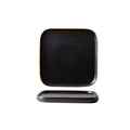 Creative square frosted western dinner plate steak plate ceramic dessert plate microwave oven baking plate tableware