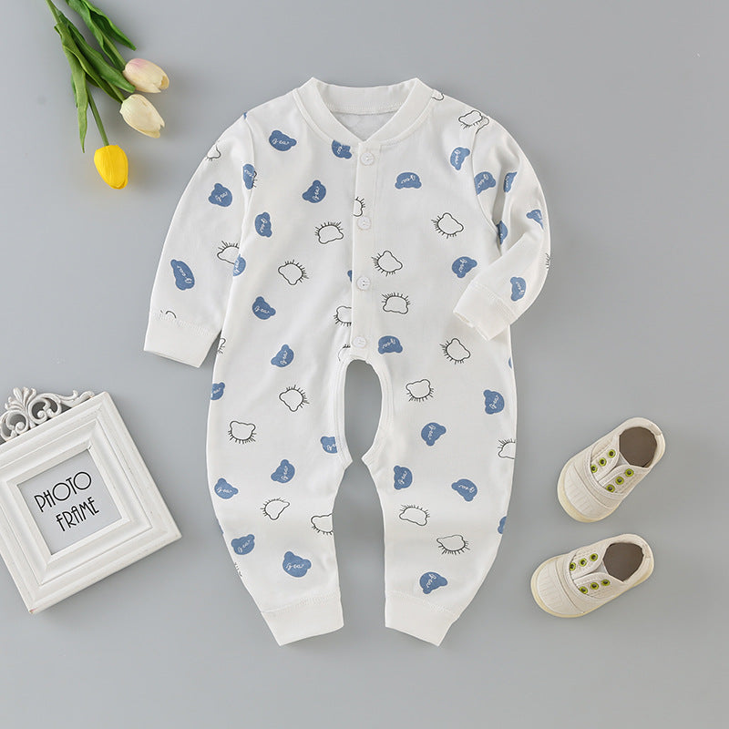 Baby romper pure cotton newborn bodysuit crawling suit baby clothes 0-3-6 months kids pajamas loungewear