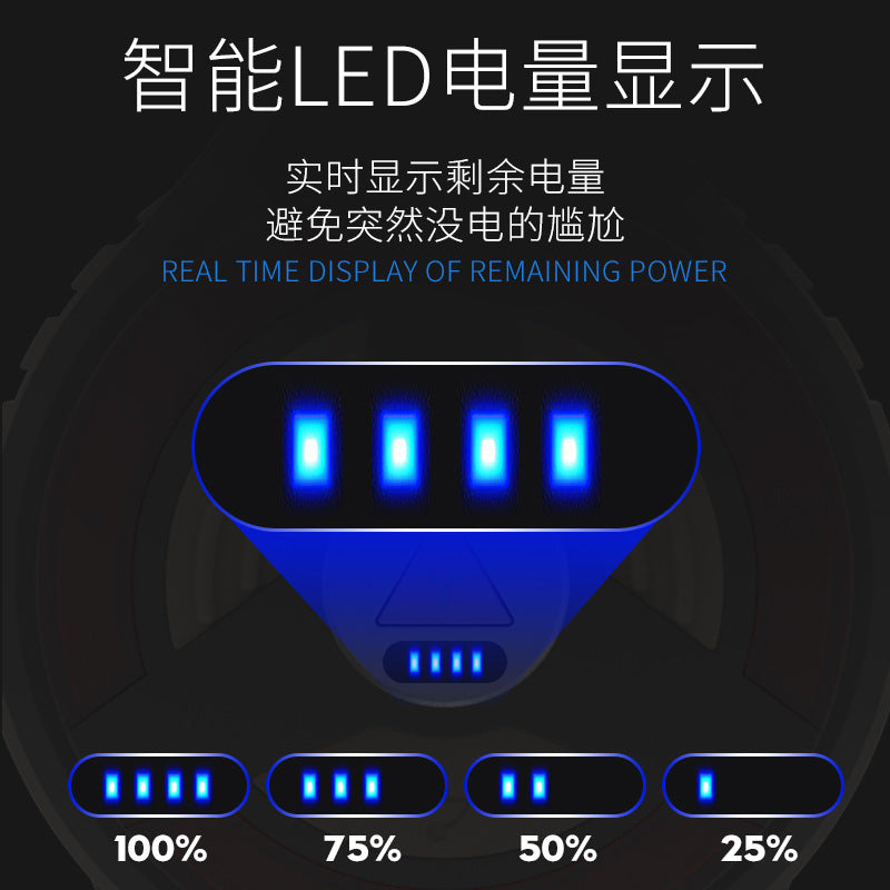 Cross-border new XHP70 portable searchlight camping light USB charging outdoor waterproof multi-function strong light flashlight