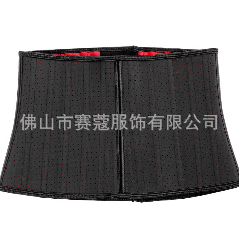 New arrival 25-bone short red bottom cloth body shaping garment, abdominal belt, sports waist protector, hair-styling abdominal belt, shaping