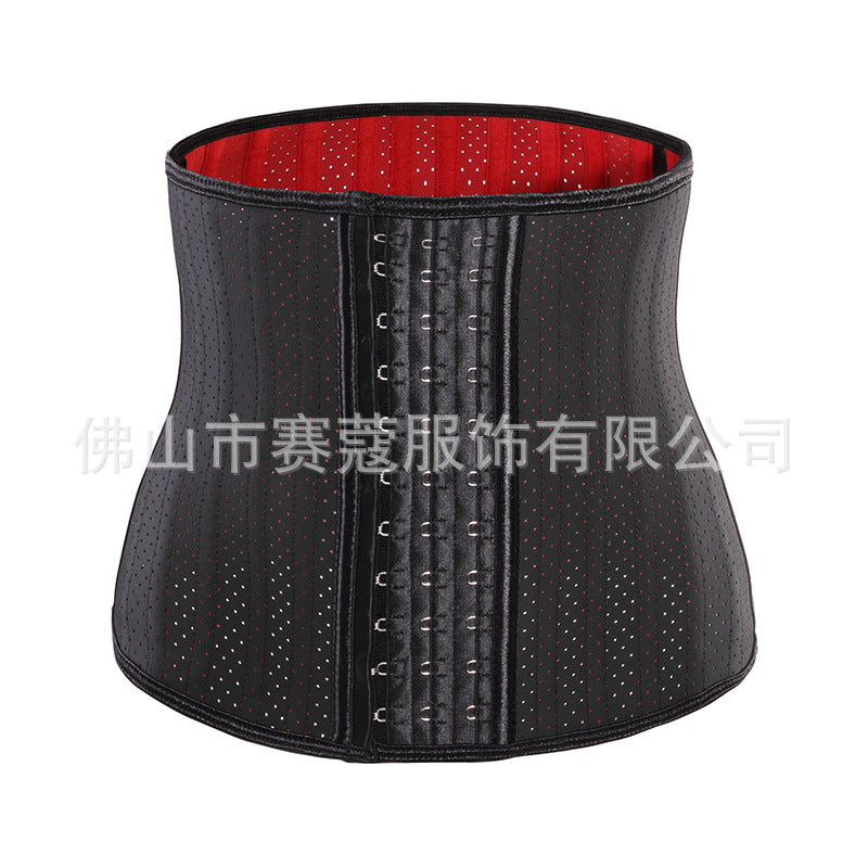 New arrival 25-bone short red bottom cloth body shaping garment, abdominal belt, sports waist protector, hair-styling abdominal belt, shaping