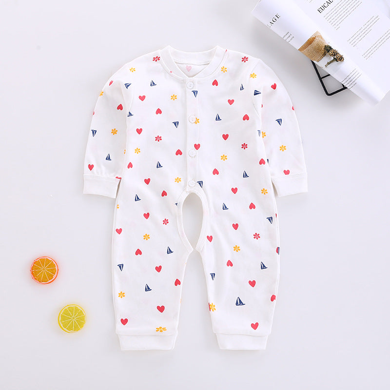 Baby romper pure cotton newborn bodysuit crawling suit baby clothes 0-3-6 months kids pajamas loungewear