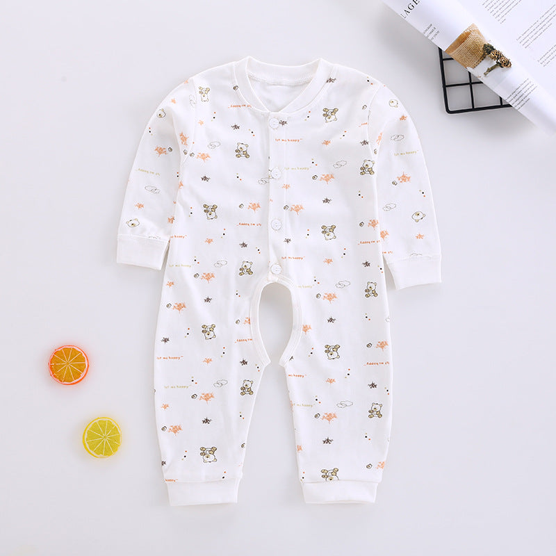 Baby romper pure cotton newborn bodysuit crawling suit baby clothes 0-3-6 months kids pajamas loungewear