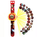 Kids' cartoon watch tiktok toy watch girls boys baby kindergarten gift 3d projection electronic watch